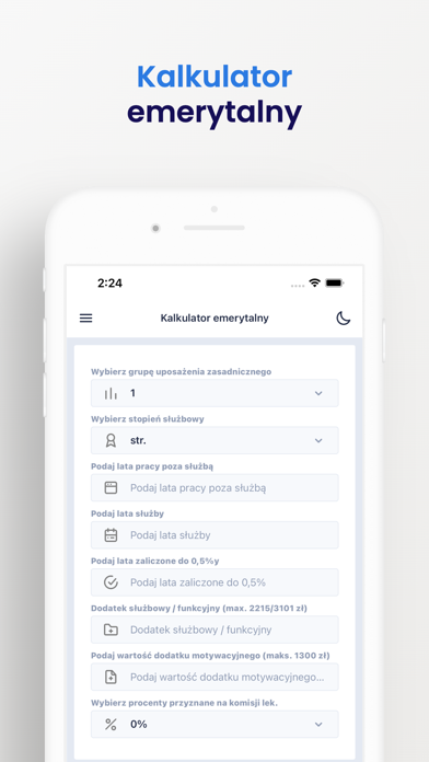Kalkulator Strażaka Screenshot