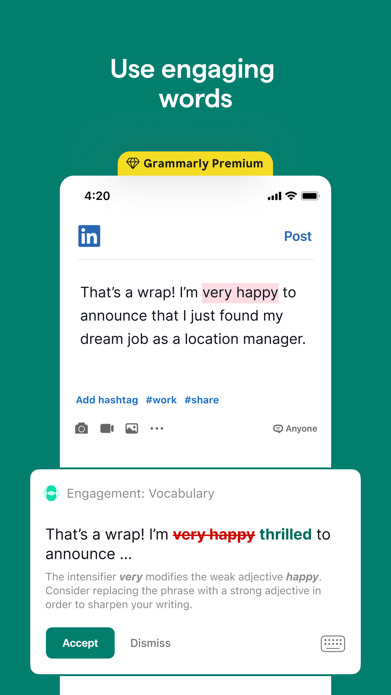 Grammarly: AI Writing Keyboard screenshot 4