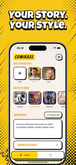 Captura de pantalla de Crear Comics Manga - Comikaze en iPhone 2