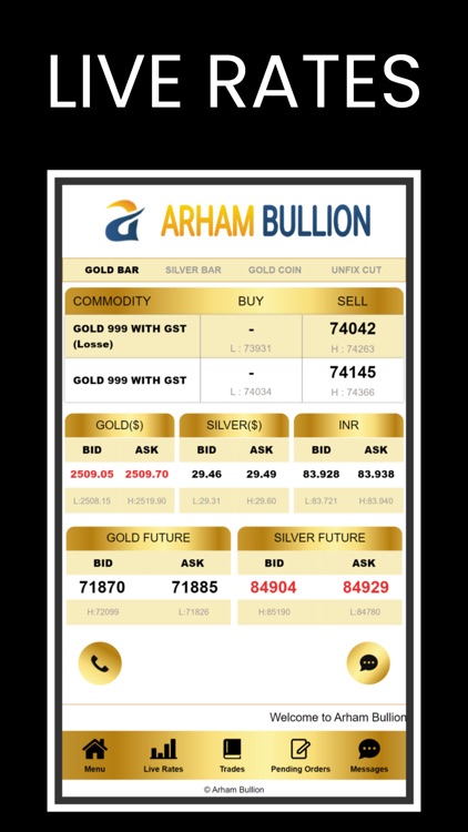 Arham Bullion Live