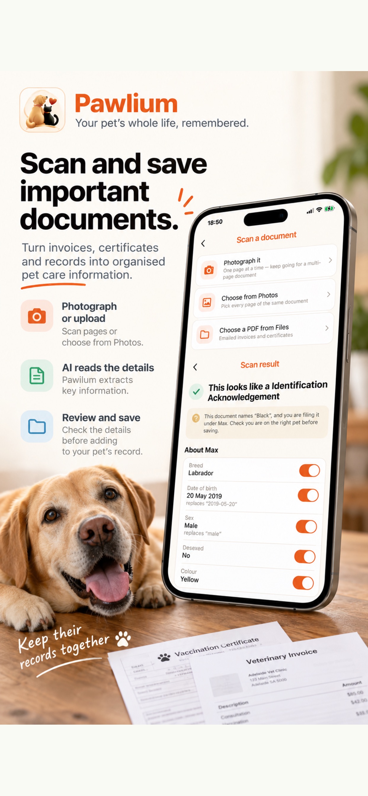 Screenshot 3 of Pawlium: Pet Care Tracker