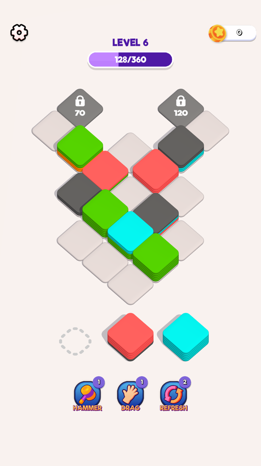 #4. Block Sort 3D - ASMR Tile Sort (iOS) By: ayush singla