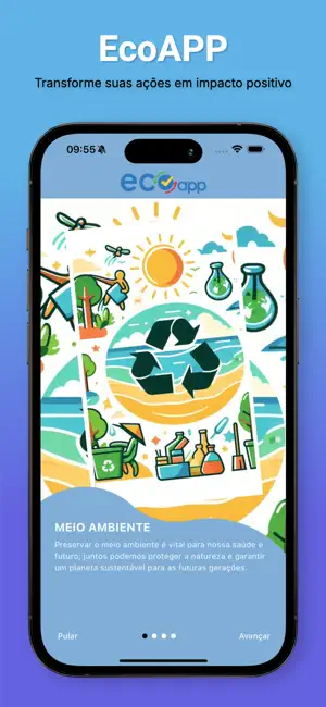 Tela principal do EcoApp na App Store