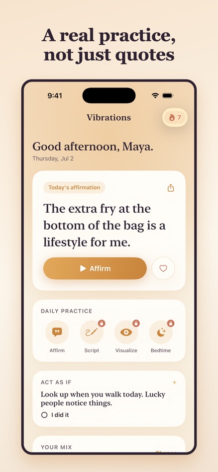#2. Vibrations: Manifest Daily (iOS) By: David Park