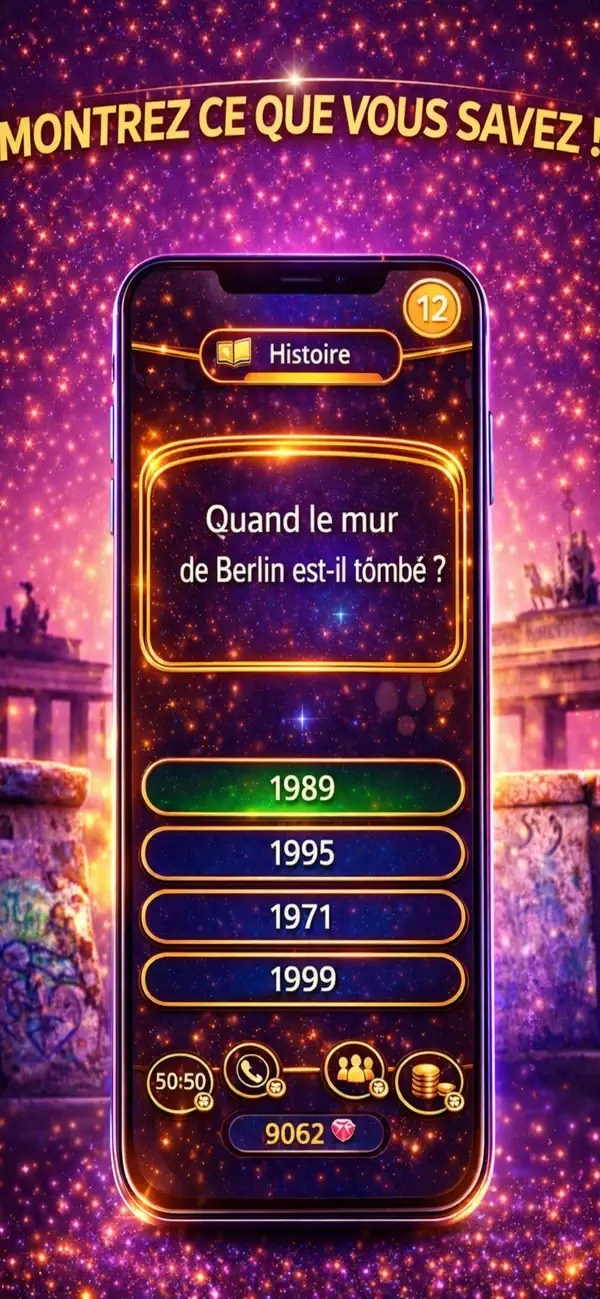 Screenshot #1 pour Quiz Trivia Hors ligne