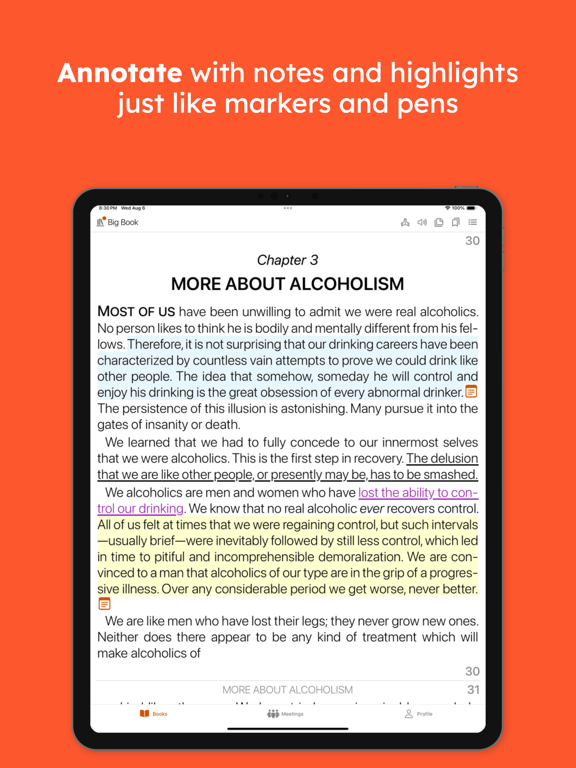SoberHub iPad screenshot 2 - Lifestyle app