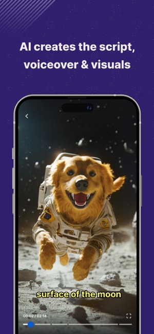 Screenshot of invideo AI: AI Video Generator