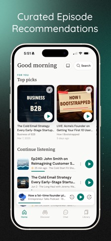 Visor: Business Podcast App screenshot