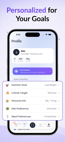 AI Calorie Counter - Calery iPhone screenshot