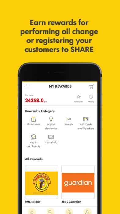 Shell Advantage Rewards(SHARE) iPhone screenshot 1
