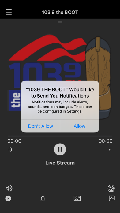 1039 THE BOOT app screenshot