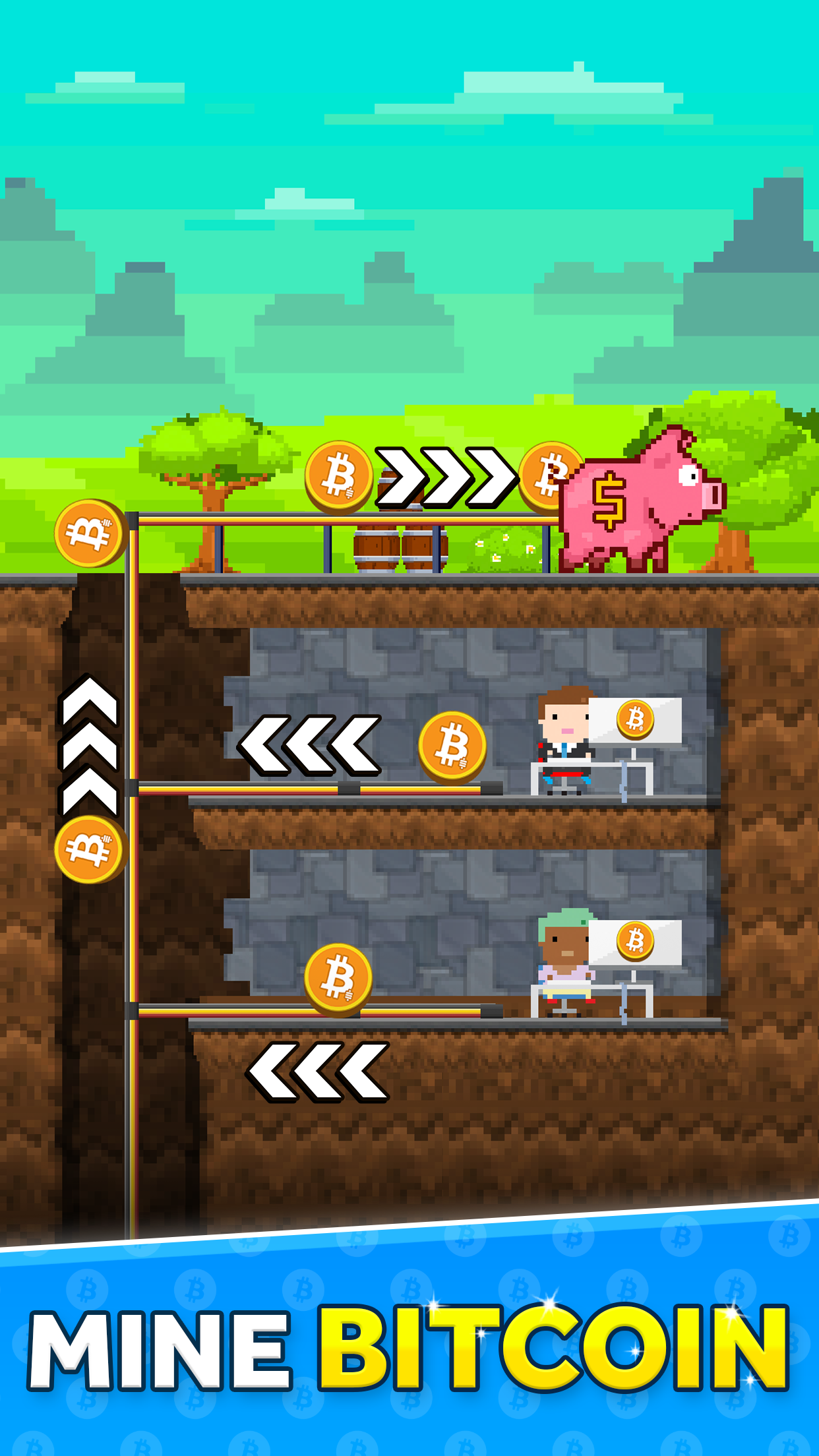 Bitcoin Miner: Idle Tycoon screenshot 1