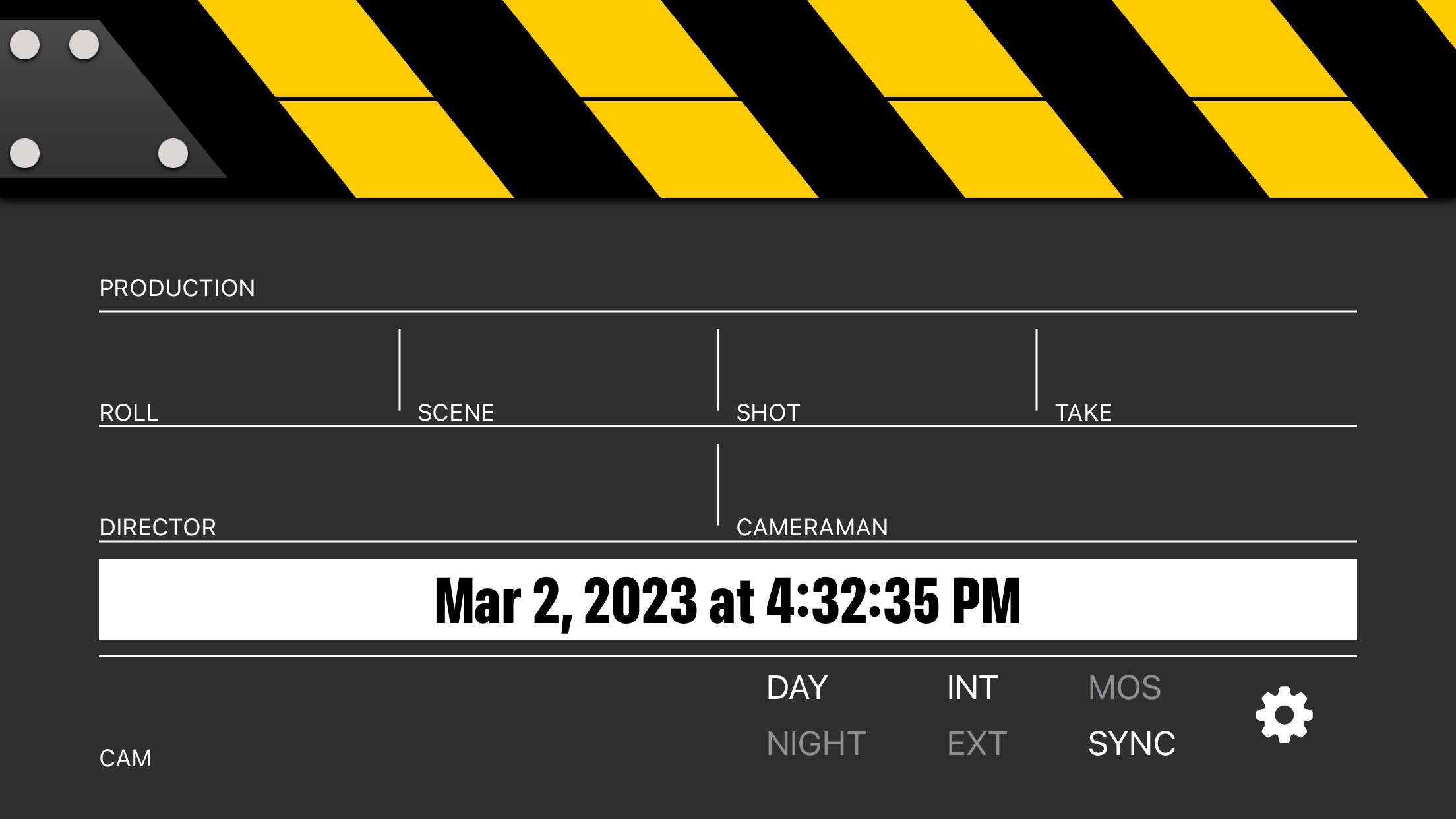 ClapperBoard - Scene Tracker