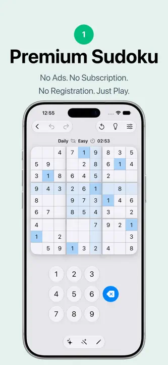 Sudoku: Classic No Ads screenshot 1