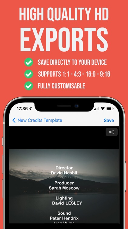 Scrolling Credits Maker