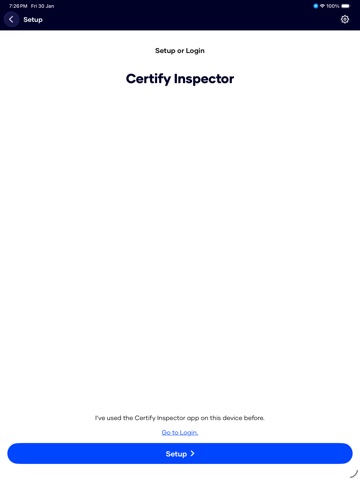 Certify Inspector iPad screenshot