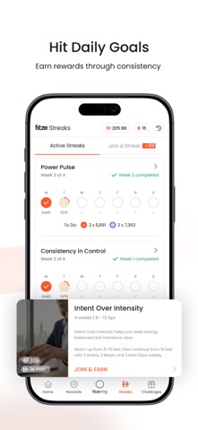 fitze: Movement. Rewarded. iPhone screenshot