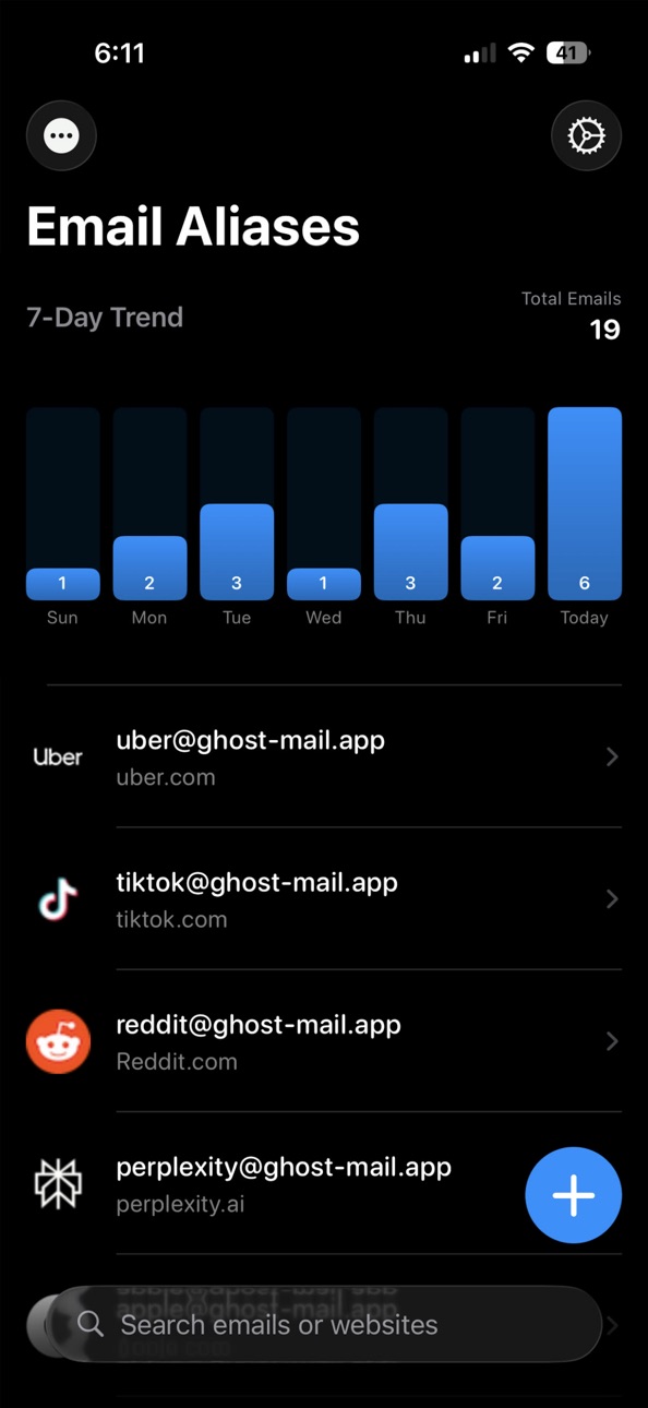iPhone screenshot