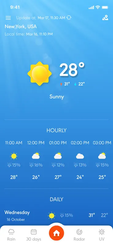 Clima - Pronóstico del tiempo screenshot 1 of 10