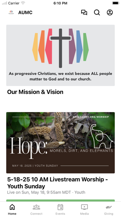 Arvada United Methodist Church Screenshot