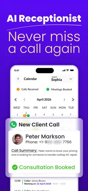 Rexpt - AI Receptionist screenshot 1