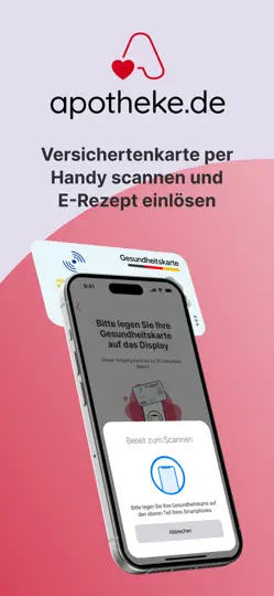 Screenshot von Apotheke.de - E-Rezept App auf dem iPhone 1