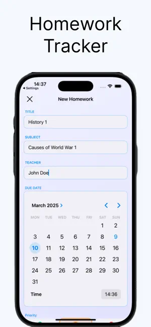 Homework Tracker&Study Planner screenshot 2