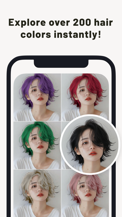 Screenshot 1 of PerfectHairColor: Dye My Hair App