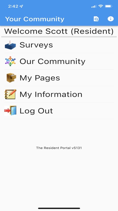 The Resident Portal Screenshot