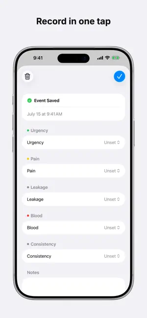 Regularity: Bowel Movement Log screenshot 2