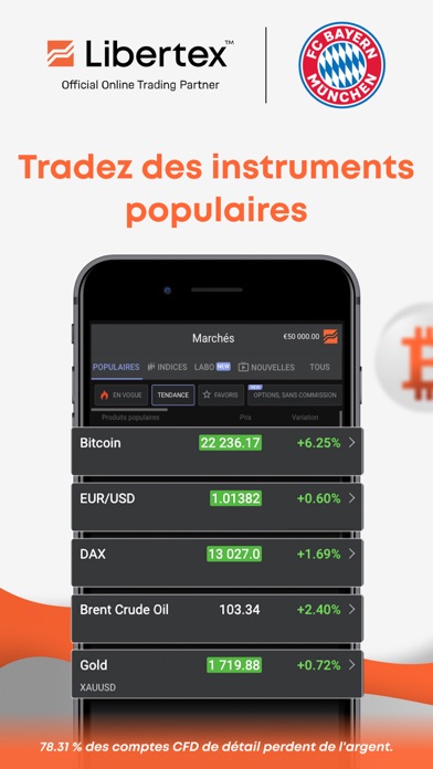 Screenshot #1 pour Libertex: Investir et Trading
