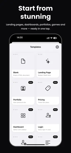 Codex - editor HTML iPhone screenshot 4