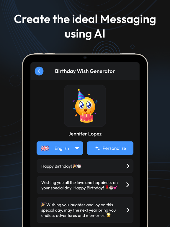 AI Birthday Photo - Video iPad screenshot 4 - Photo & Video app
