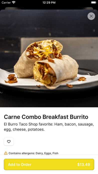 Screenshot 4 of El Burrito Taco Shop App