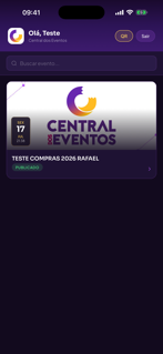 Central dos Eventos Validação screenshot 2