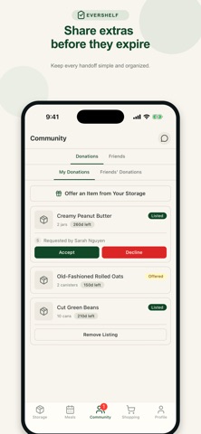 EverShelf iPhone screenshot
