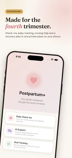 Postpartum+: New Mom Wellness screenshot 1