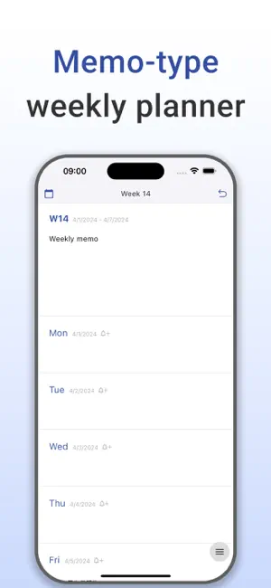 Weekly Planner - WeeklyMemo screenshot 1
