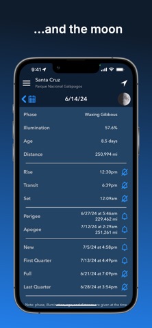 Lumos: Sun and Moon Tracker iPhone screenshot