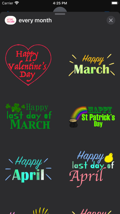 celebrate every month Screenshot