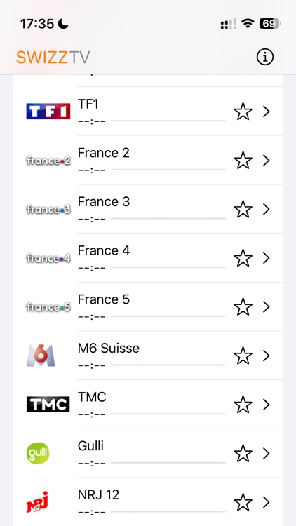 SwizzTV: Swiss TV channels