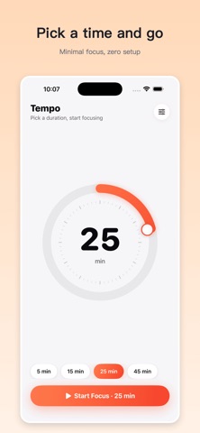 Tempo: Focus Timer Screenshot 1 of 5