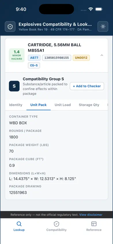 Explosives Comp Reference screenshot 5
