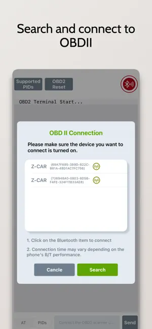 OBDII Terminal - ELM327 iPhone screenshot 3