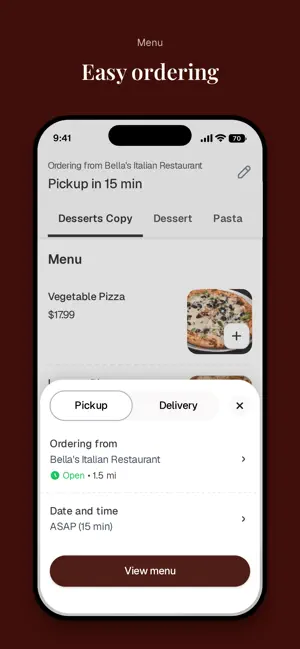 Bella's Italian Restaurant screenshot 3
