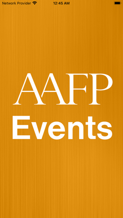 AAFP Events Screenshot