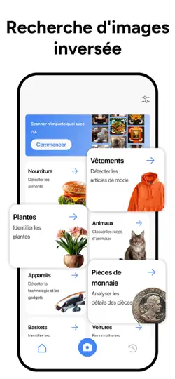 Capture d'écran de Lens AI & Reverse Image Search sur iPhone 1