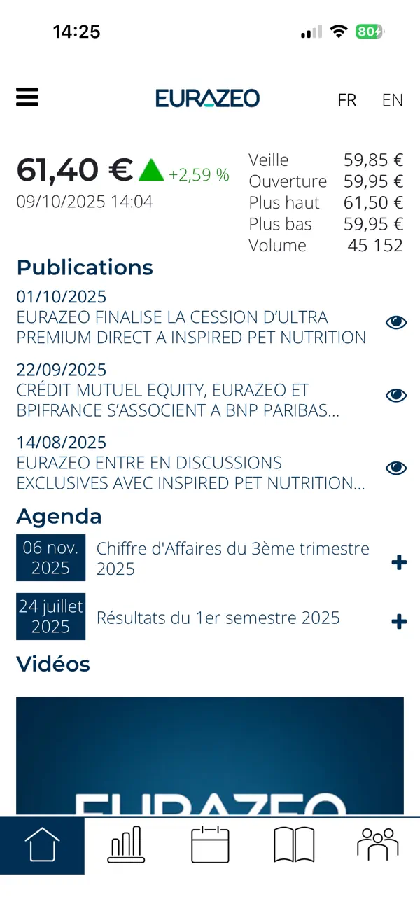 Screenshot #1 pour Eurazeo for Shareholders
