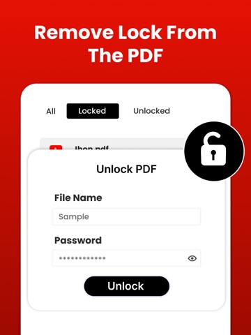 Lock Pdf & Unlock PDF Offline iPad screenshot