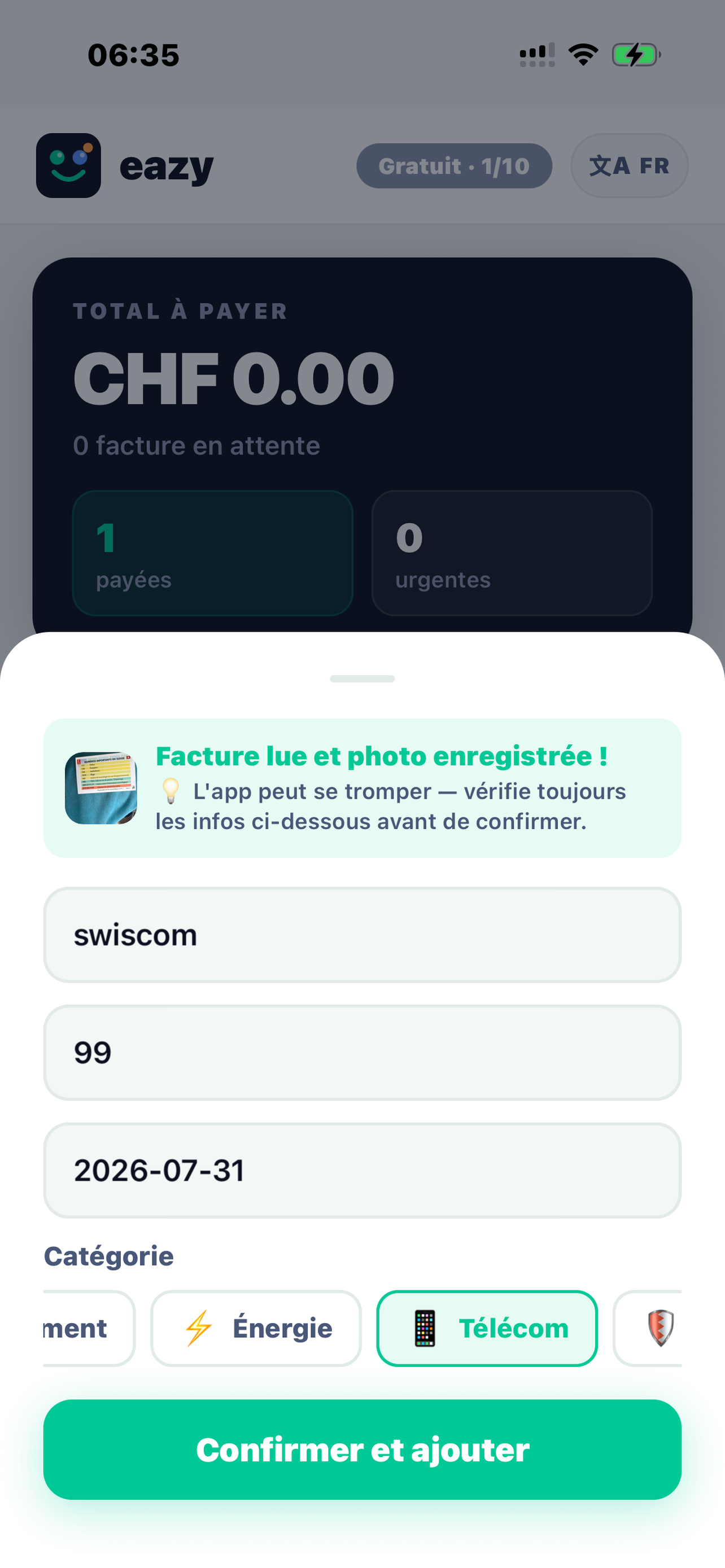eazy — Factures screenshot 2